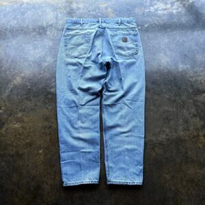Faded Worn In Vintage Carhartt‎ Denim Jeans